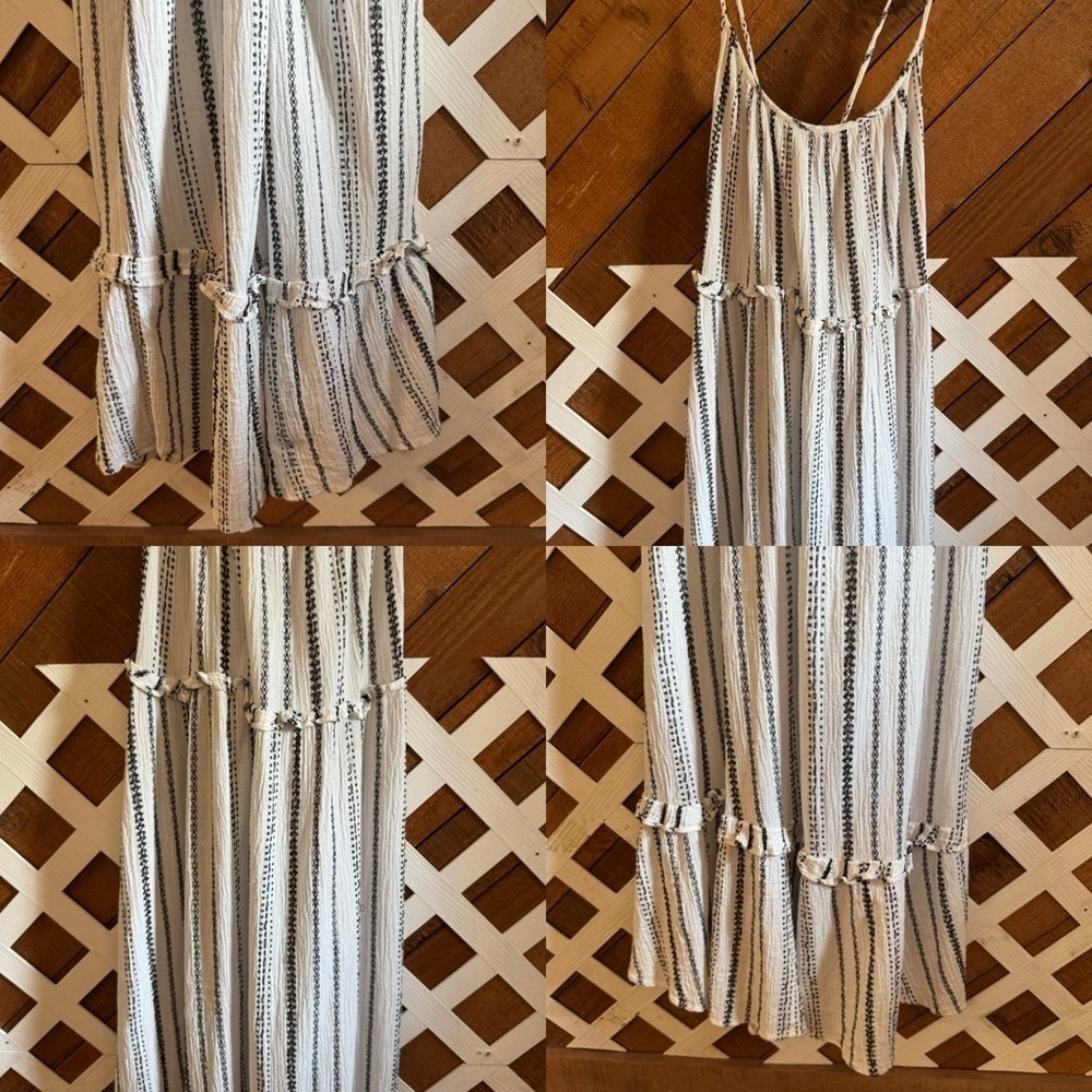 Veronica Beard striped Ayesha white/black midi dress size M - Picture 5 of 16